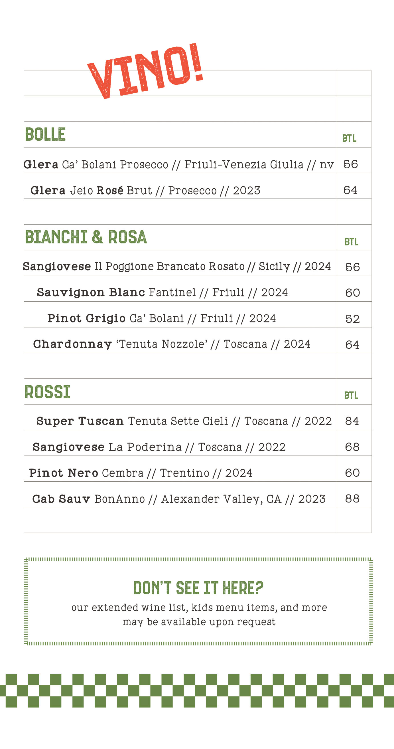 Catering Menu Panel 5